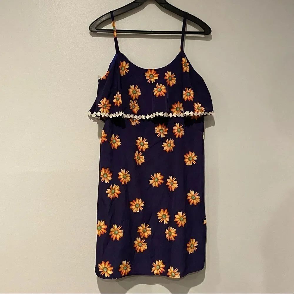 Peach Love California Sunflower Dress Medium